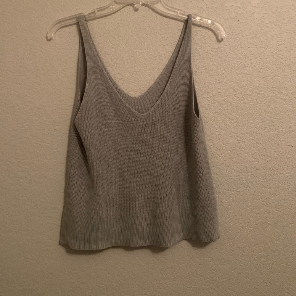 Baby blue sweater crop top!